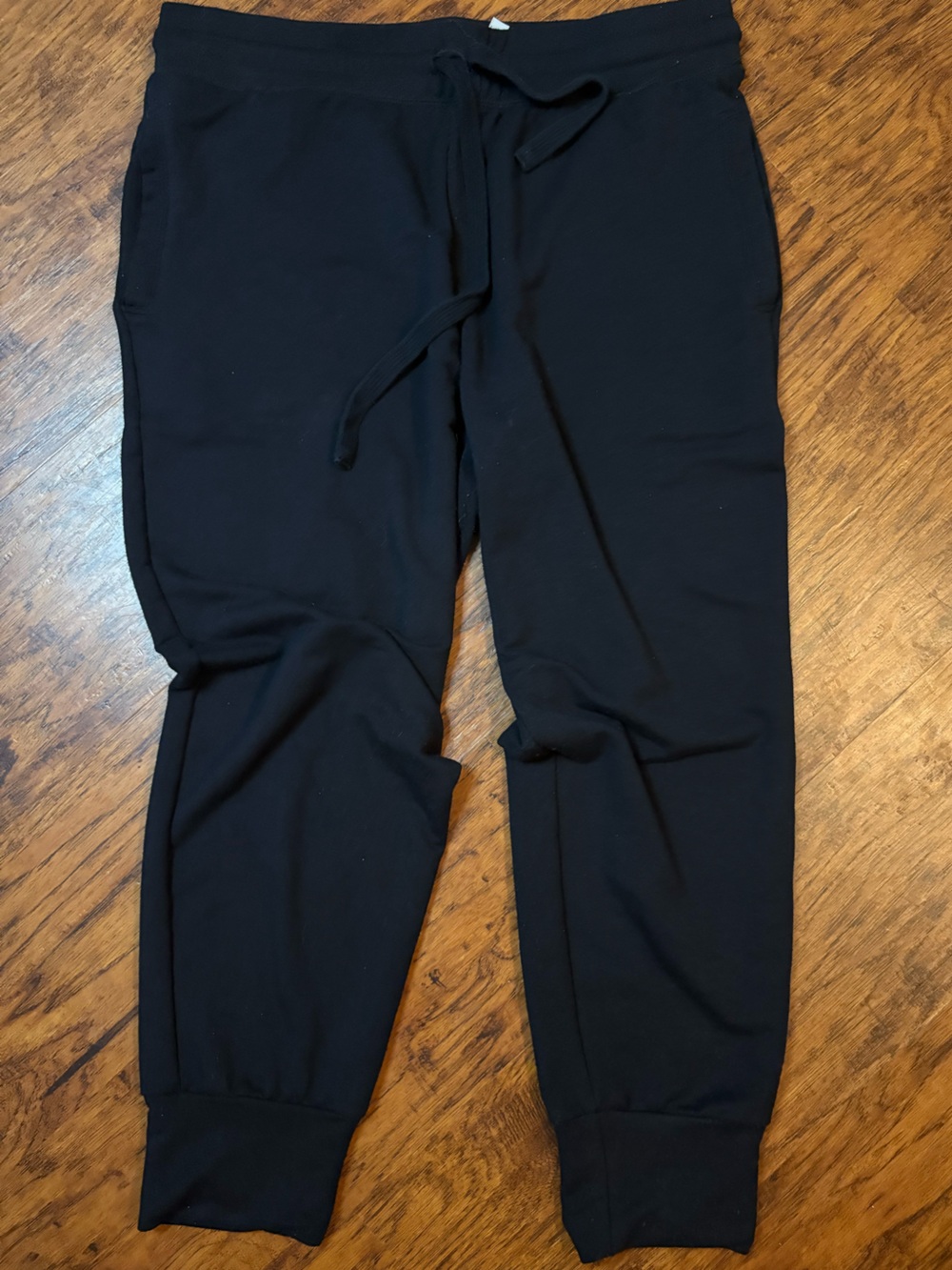 Fabletics Black High-Waist Drawstring Joggers